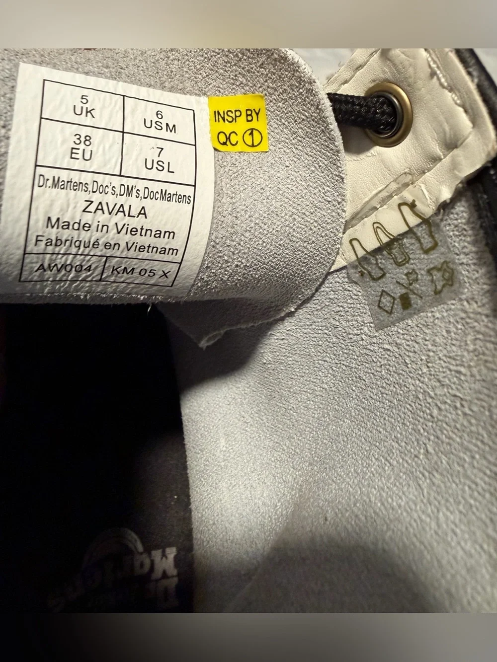 Dr. Martens white leather